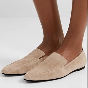 The Row Minimal Loafer in Suede